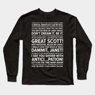 Rocky Horror Quotes Long Sleeve T-Shirt